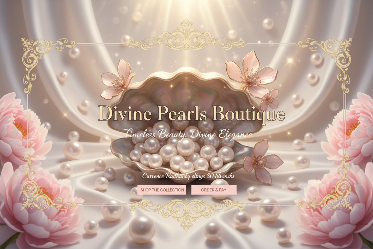 Divine Pearls Boutique - Light & Airy Hero Banner